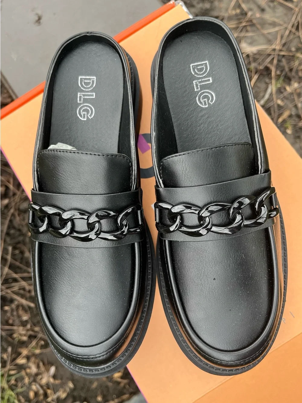 Black Platform Loafers for Women Size US 7 - Picture 5 of 12